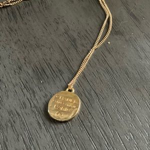 Chanel zipper pull necklace-